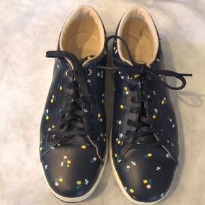 🌸 Cole Haan GrandPro comfy lace-up floral print leather casual cushy shoes